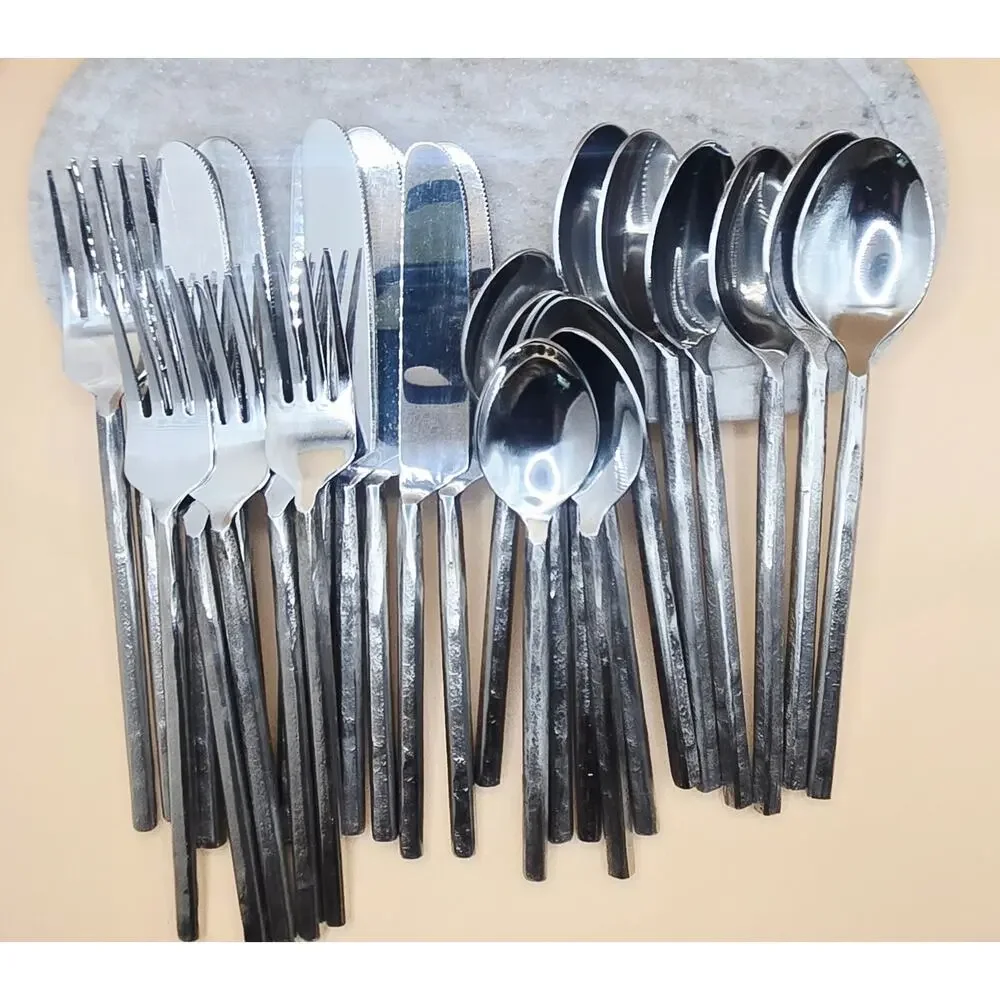 Forged Pottery Barn Stainless Steel Elegant Utensil Pre-loved Set 27